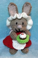 KNITTING PATTERN - Christmas Flopsy inspired choc orange cover/ Peter Rabbit toy