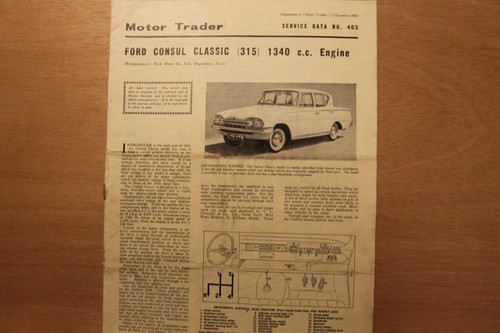 Original ford consul classic - original,