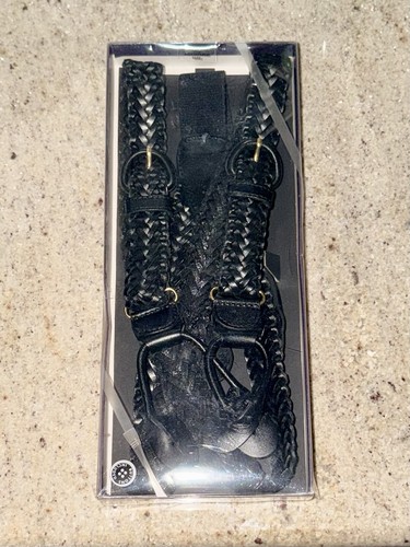 New box suspenders - box, black
