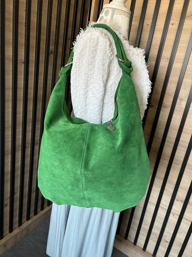 New green real suede - real,