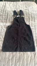 Ladies Size 8 Denim Co black cord pinafore dress