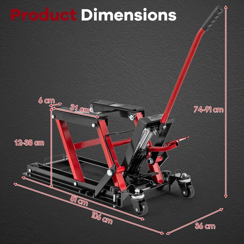 Motorcycle hoist 4 - motorcycle, w/