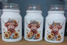 Highland Cow Design Tea Coffee