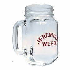 Personalised Jeremiah Weed Glass Tankard whisky Jam Jar Engraved Gift