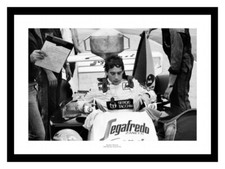 Ayrton Senna 1984 British Grand Prix Formula One Photo Memorabilia (805)