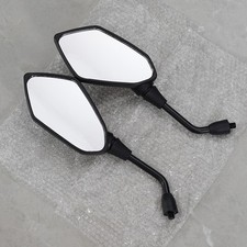 For Suzuki SV400 SV650 SV1000 10mm Motorcycle Rearview Side Mirrors Wing Black