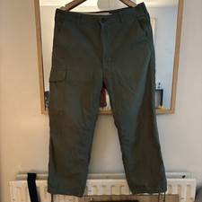 Junya Watanabe Comme Des Garcons Man eYe Olive Green Cargo Trousers In Size S