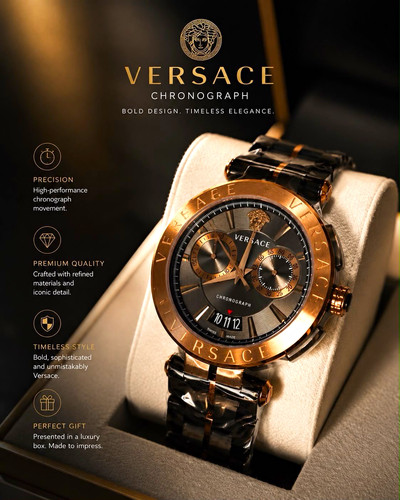 Versace chronograph men - versace, men's