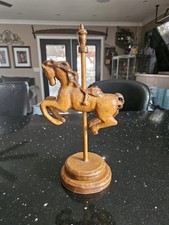Hand Carved Wooden Carousel
