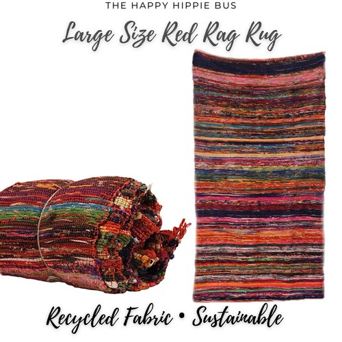 Handmade chindi rag - chindi, rug