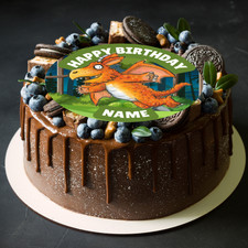Personalised Zog Large Round Cake Topper Icing Wafer Edible Circles printed