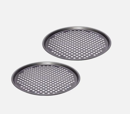 Pizza tray large non stick - 2x, non-stick