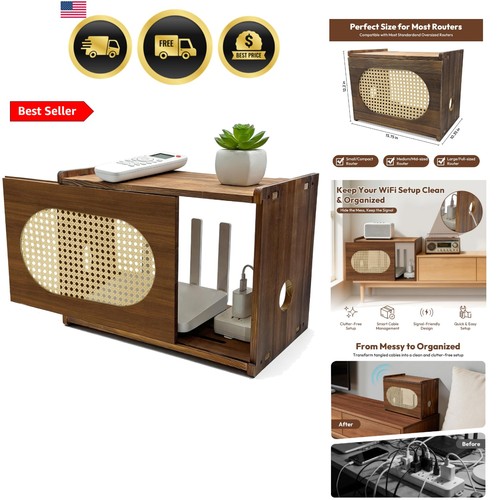 Wooden router box hider - wi-fi,