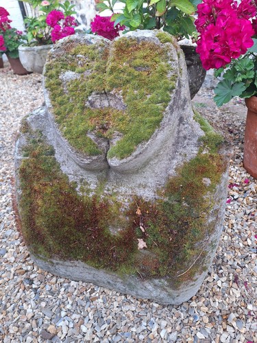 Vintage stone head - vintage,