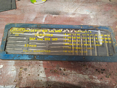 Draper tap die - die, set