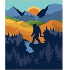 FLEECE Bigfoot Scene Snuggle