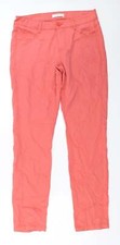 Jorli Womens Pink Lyocell Blend Chino Trousers Size W38 L31 in Regular