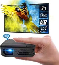 Caiwei dlp smart 3D hdmi 1080p rechargeable usb wi-fi portable projector