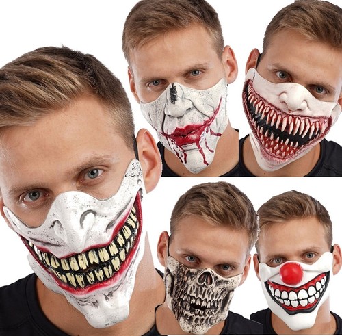Halloween half face - half,