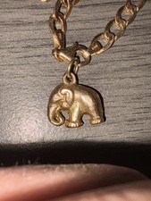 Solid 9ct Gold Elephant Charm Or Pendant Vintage 9ct Gold Weight Is 5grams