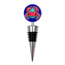 Cancer Wine Bottle Stopper | Pop Art Zodiac Gift | Astrology Wine Lover Present