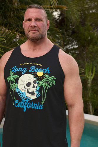 Badrhino big tall skull vest - skull,