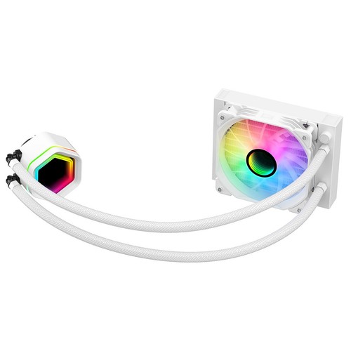 120mm white aio water cooler - 120mm,