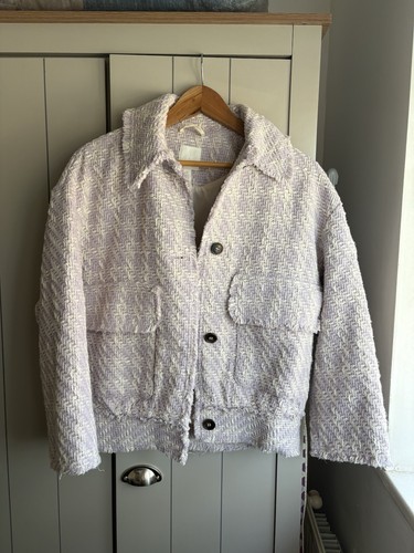 Lilac white bouclé - &,