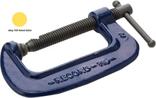 Record  1192 Medium-Duty Forged G Clamp, Blue, 46 Mm