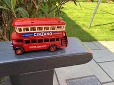 1983 LLEDO DAYS GONE DG15 RED CINZANO DOUBLE DECKER BUS ENGLAND