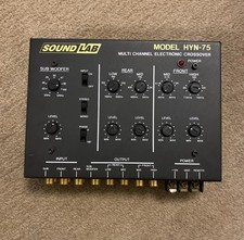 Sound LAB HYN-75 Multi channel electronic Crossover Car Audio Vintage 90’s Rare