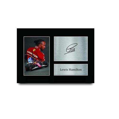 Lewis hamilton ferrari signed - lewis,