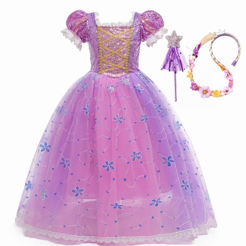 Girls rapunzel costume purple - rapunzel,