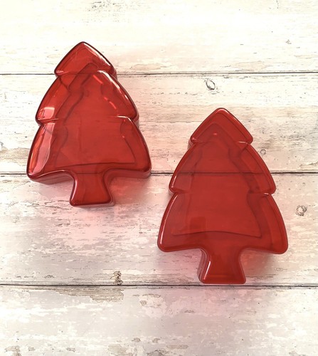 Red christmas tree candy - red,