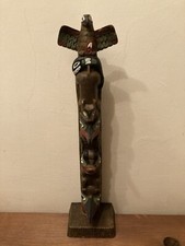 Vintage Totem Pole By Boma Canada 34 cms tall highly detailed 