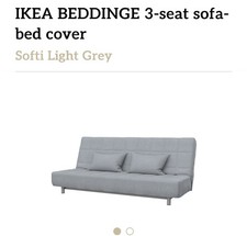 Double IKEA Sofa Bed With Under Box Storage, Cover & Mattress Xtra Memory  Foam