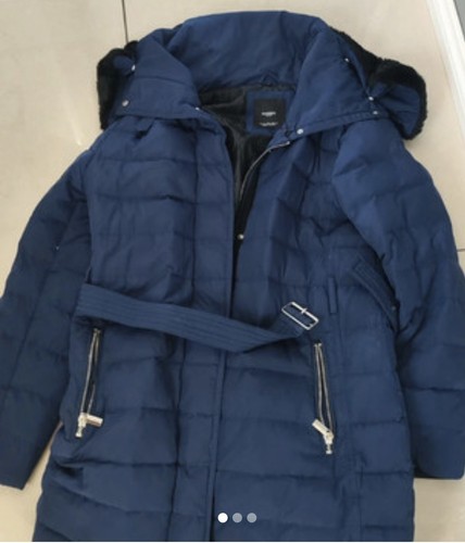 Womens mango navy coat - navy,