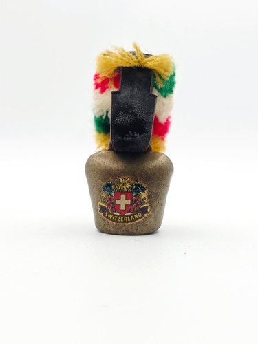 Vintage swiss souvenir cowbell - vintage,