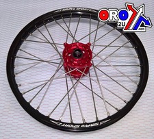 21x1.60 WHEEL RMZ 05-23 RACE, MX-3001 GLOSS BLACK RIM,GLOSS RED HUB,