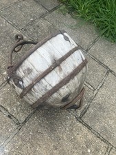 Vintage Original Well Bucket, Wood and metal construction, ideal plant holder