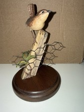 Wren On Post Figurine. Hand