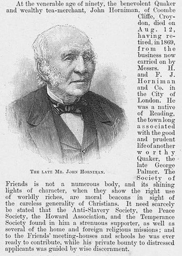 John horniman quaker and tea - quaker,