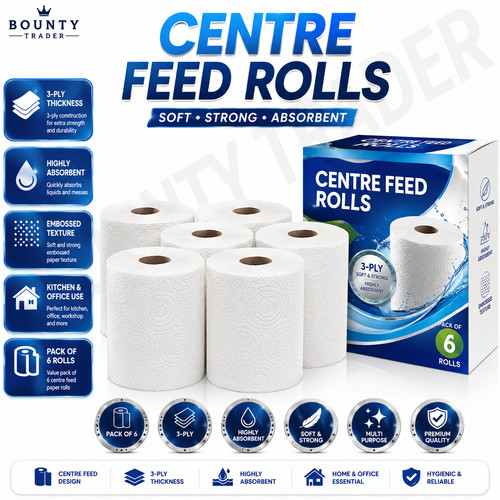 Centre feed rolls 3ply - centre,