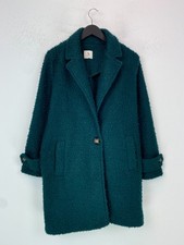 Tu Teal Boucle Textured Coat