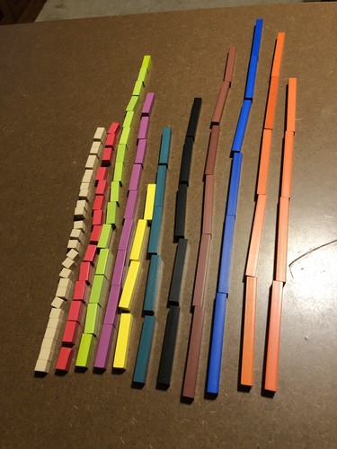 100 piece cuisenaire rods - 100,