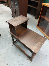 Jaycee oak telephone table / gossip seat