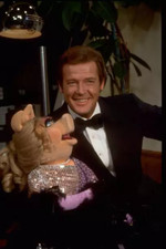 Roger Moore with puppet