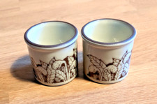 HORNSEA - CORNROSE - 2  Egg Cups -Lancaster Vitramic Stoneware VTG