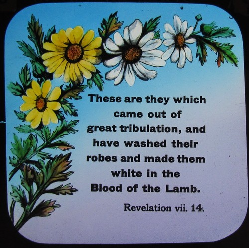 Glass magic lantern slide - magic,