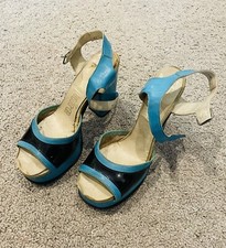 Rare Vintage Blue & black